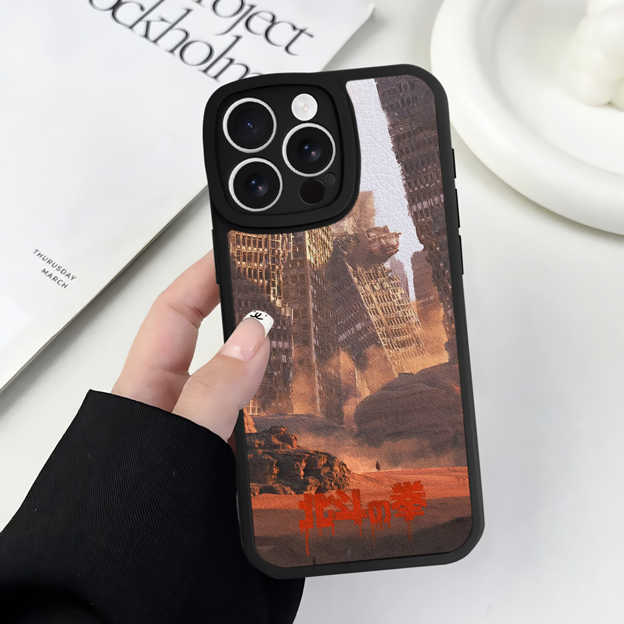 （画像用） 北斗の拳 Fist of the North Star 【iPhone 16シリーズ対応】シリコンスマホケース（レザー調） 材質：シリコン